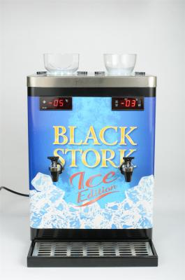 中国 2つのアルコール飲料に同時に役立つことができる黒い色の倍タンク アルコール飲料の蛇口ディスペンサー 販売のため