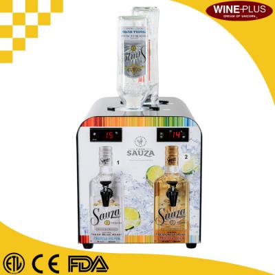 China Fast Cooling double shot chiller, Tap Supply Shot chiller Dispenser with customized decoration for sale