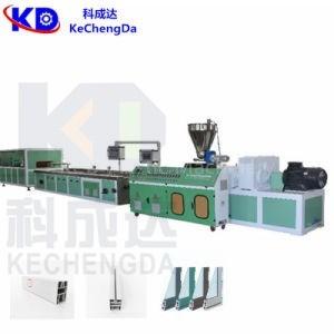 China SJSZ 65X132 Extrusora de perfis de PVC de plástico 250 kg/h Máquina de moldagem de rolos para moldes de moldes de portas à venda