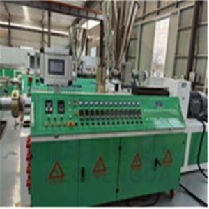 China WPC PVC Plastic Profile Extrusion Line Wall Panel 50KW Double Screw Extruder Machine for sale