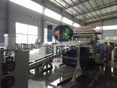 China Decorative UV Plastic Sheet Extrusion Machine UV Imitation Pet Sheet Extrusion Line for sale