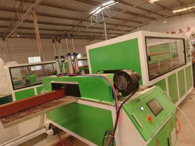China PE Wood Plastic Wall Panel/Door Frame/Ceiling Overlapping Wood Plastic Profile Machine for sale