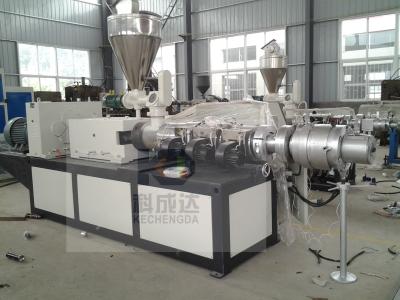 China PVC CPVC Plastic Pipe Extrusion Machine Double Screw Extruder for sale