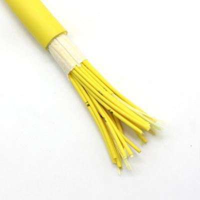 Chine Câble à fibres optiques d'intérieur de mode unitaire, noyau du câble optique 24 de fibre de paquet de GJFJV à vendre