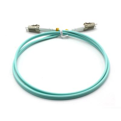 China Duplex Multimode LC Patch Cord OM3 LSZH , SC UPC Fiber Patch Cord Cable for sale