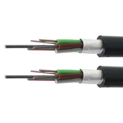 China base acorazada 48core del cable de fribra óptica 24 del alambre de acero del gyta del cable de fribra óptica en venta