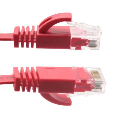 China 8p8c Cat5 Flat Patch Cable , Rj45 Ethernet Cable Indoor 1m Copper CCA for sale