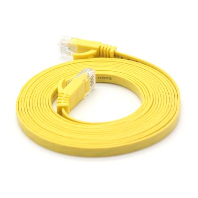 China High Speed 24awg Ethernet Network Patch Cord , Cat5 Cat5a Flat FTP Internet Lan Cable for sale