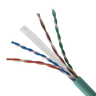 China Network Data Supply 4 Pair 23awg CAT6 UTP Lan Cable Color coded PE Insulation en venta