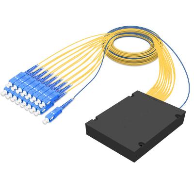 China 1x4 1x8 1x16 PLC Fiber Optic Splitter , FC / UPC Connector Type Abs Box Plc Splitter for sale