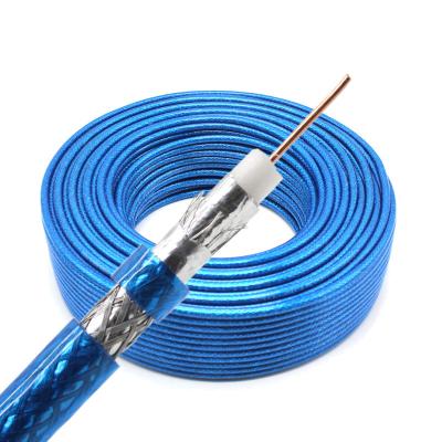 China 75Ohm Rg6 RG59 Coaxial Cable 305m 100m Four Layers Of Shielding CU Conductor for sale