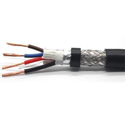 China RS485 RS422 RS232 4 Core Flexible Shielded 2 Twisted Pair Cable Signal Communication for sale