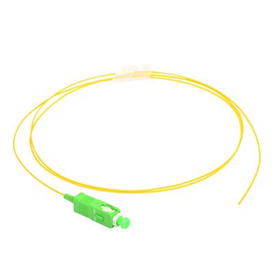 China SM G657a1 0.9mm Pigtails Fiber Optic Patch Cord With Sc Apc Connector for sale