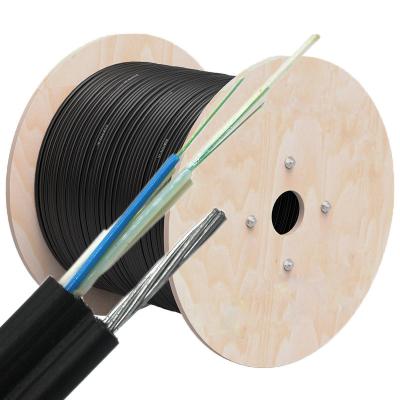 China HDPE 7x0.8mm 48 Core Aerial Overhead Fiber Optic Cable GYTC8S for sale