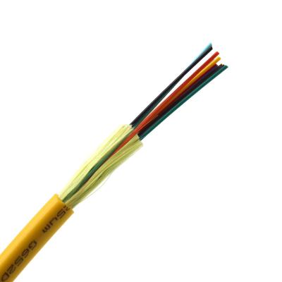 China indoor 12 Core Fiber Optic Bundle Cable GJFJV 4B1 Optical Cable 4-12 Core Single-mode for sale