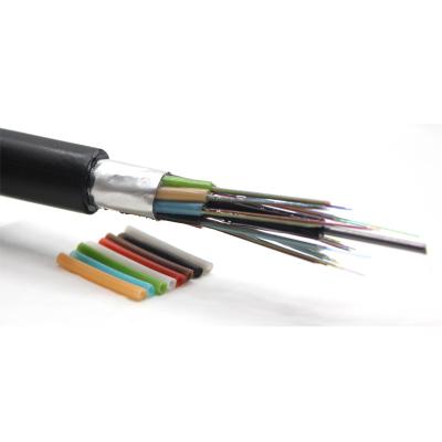 China 48 72 96 144 288 Cores Armored Optical Fiber Cable Duct Buried Communication Use for sale