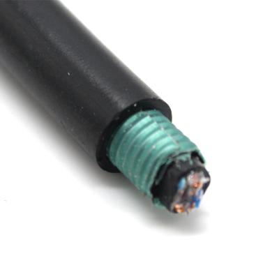 China Armoured CAT5E CAT6 CAT7 Cable PVC PE Jacket for Outdoor Use for sale