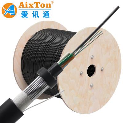 China GYTA53+33 Outdoor Fiber Optic Cable 48 96 Core Armored Submarine Fibre Optic Cable for sale