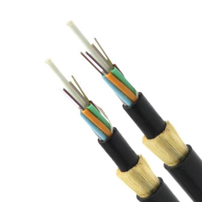 China Aramid Yarn Layer SM ADSS Optical Cable 24 48 96 144 288 50/125 576 Core Loose Tube Cable for sale