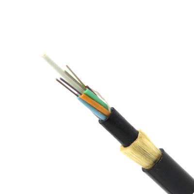 China Single Mode ADSS Fiber Optic Cable 24 48 72 96 144 Core Outdoor Single PE Jacket for sale