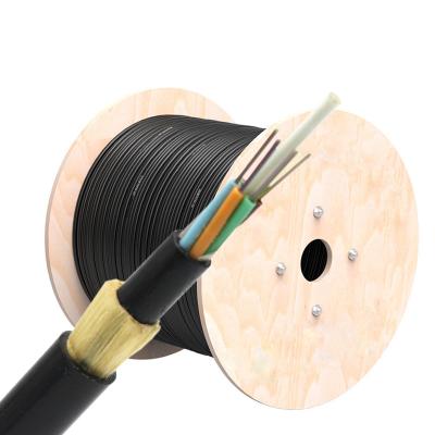 China Single PE Jacket ADSS optische kabel 6 12 24 48 Core Outdoor Fiber Optic Kabel Te koop