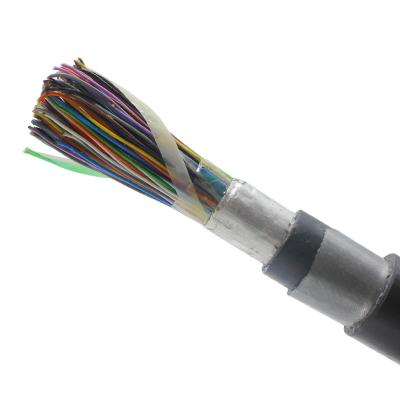 China Outdoor Underground Copper Jelly Filled Telephone Cable 20 - 200 Pair Cat 3 Shielded Cable Te koop