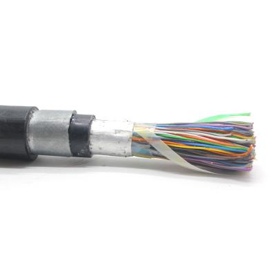 中国 Copper Wire Multipair 0.5mm CAT3 Telephone Cable 100pairs White PVC Jacket 販売のため