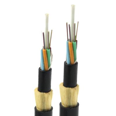 China ADSS 48 Core Fibre Optic Cable Double Jacket Single Mode OS1 OS2 Outdoor cable manufacturer for sale