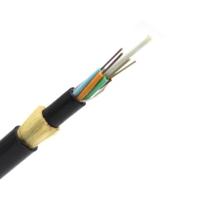 中国 Adss Cable Factory Price Outdoor Optical Fiber Cable Double Jacket 24 Core Fibra Optica supplier 販売のため