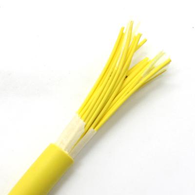 China Breakout Tight Buffer Optical Cable GJFJH 12 24core Single Mode Fiber G657A Optica Fibre Cable à venda