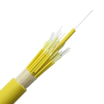 China 2 4 6 8 12 16 24 48 Cores Breakout Optic Fiber Cable LSZH OFNR OFNP PVC In/Out Indoor for sale
