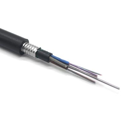 China Single Mode Armored Outdoor Fiber Optic Cable 48/96/144 CORE Communication Cables Internet GYTY53 GYTA53 Communication Cables for sale