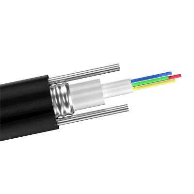 China Cable acorazado del tubo flojo central de la base del cable de fribra óptica al aire libre 12 de GYXTW en venta