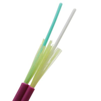 China 0.9mm 2 Core Indoor Fiber Optic Cable Om1 Om2 Om3 Om4 Simplex for sale
