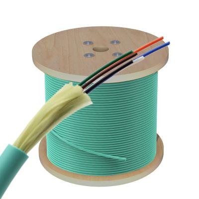 China 6 Core Multimode OM3 OM4 Fiber Optic Cable Indoor Optical Fiber Cabling for sale