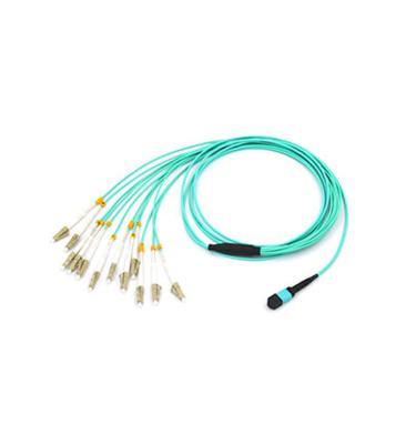 China Patch Cord MTP-LC Multi Mode OM3 OM4 8/12/24 Cores  2.0mm Fiber Optic Patch Cord for sale