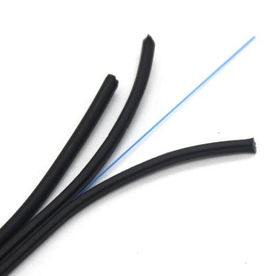 China Self Supporting Flat FTTH Drop Cable G652D G657A Steel Fiber Optic Wire for sale