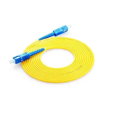China Puente de fibra óptica del Upc del cordón de remiendo de la fibra óptica del solo modo SM G652D en venta