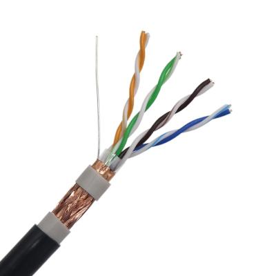 China 4 Pair 24awg CAT5E Ethernet Cable Sftp Network Cable UV Resistant for sale