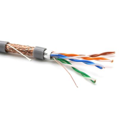 Chine Le câble en vrac 1000 pi 24awg 4 de ftp SFTP Cat5e d'ETL UTP appareillent LAN Cable tordu à vendre