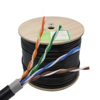 China UV van de Kabel Openluchtutp 24AWG van het Weerstandscat5e Netwerk het Koperdraad Te koop