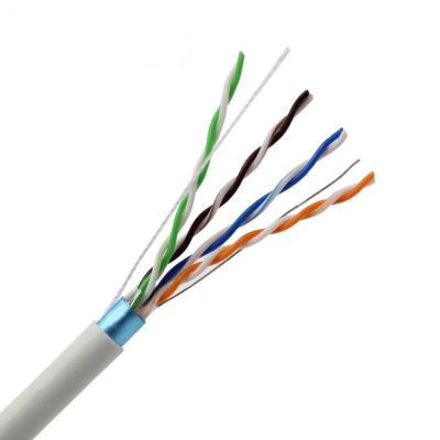 China 4 Paare Ethernet-Kabel PVCs 0.5mm 1000ft 24awg CAT5E Netz-Ethernet-Kabel zu verkaufen