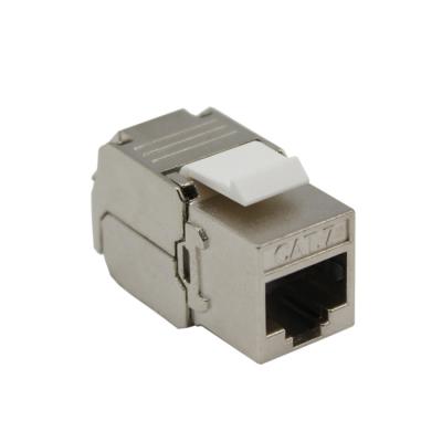 China Trapezfehler-Jack Male Dust Cover Shielded Stp Sftp Rj45 Ethernet-Modul Cat7 zu verkaufen