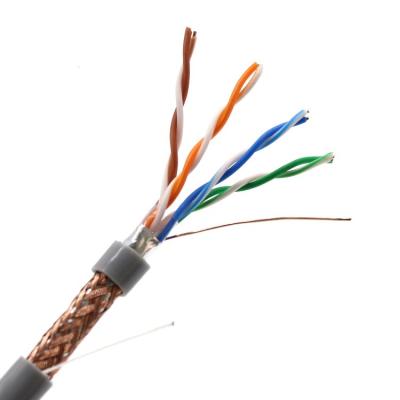 China 24AWG Ethernet-Kabel des Netz-CAT5E 4 Paare PVCs 4 passen 0.5mm CU CCA zusammen zu verkaufen