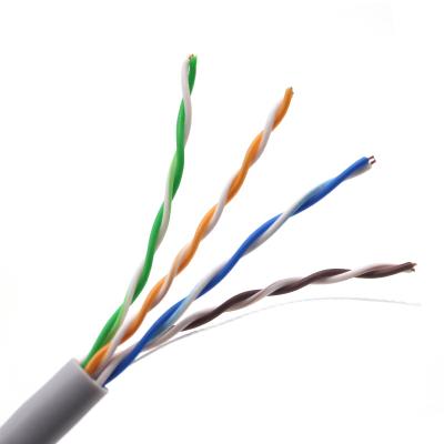 Китай Кабель ethernet Utp серого кабеля ethernet PVC 1000ft CAT5E обнаженный медный продается