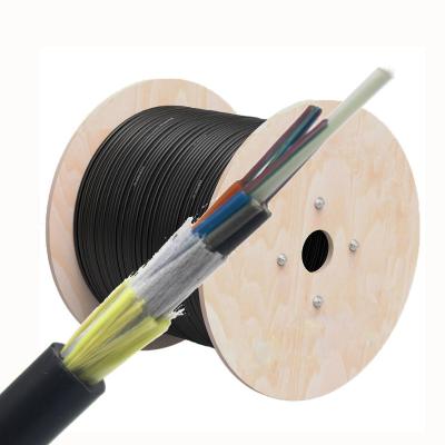 China Outdoor ADSS Fiber Optic Cable With Black Jacket for sale
