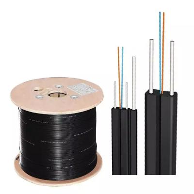 China Outdoor Flat 1 2 4 6 12 Core Fiber Drop Cable GJYXCH Single Mode for sale