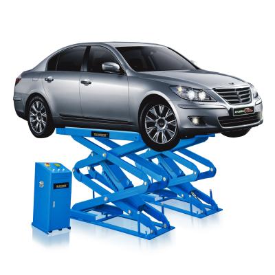 China 24V 3.5T Small Auto Scissor Lift For Repair Shop 2130mm Car Lifter Machine for sale