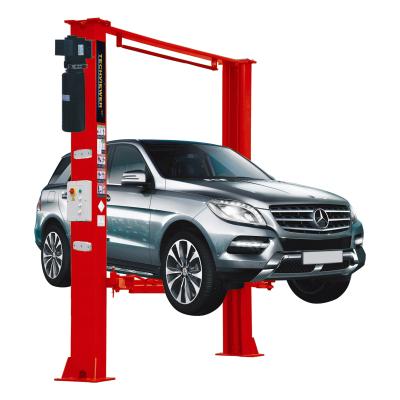 China 2.2kw Car Lifting Machine 3410mm Width 4T Double Cylinder Hydraulic Lift for sale