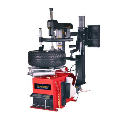 China 220v 2500kg Pneumatic Tire Changer Equipment With Back Titling Column for sale